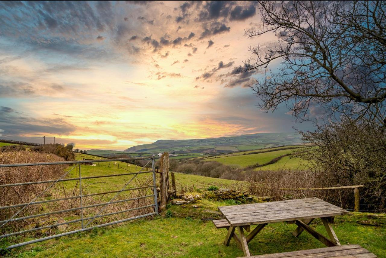 Polrunny Farm Seaberry Cottage With A Sea View And Log Burner Boscastle Bagian luar foto